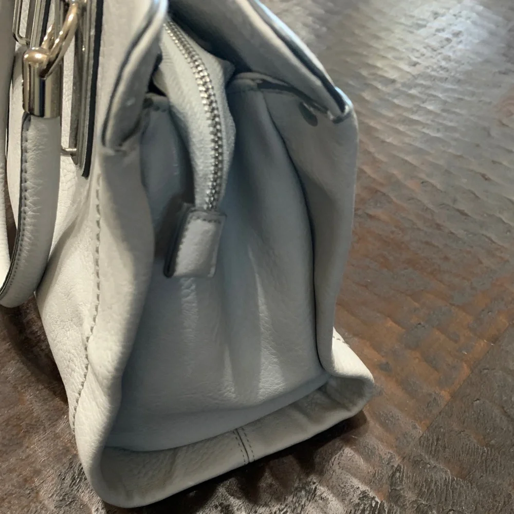 Charming Charlie light gray satchel bag